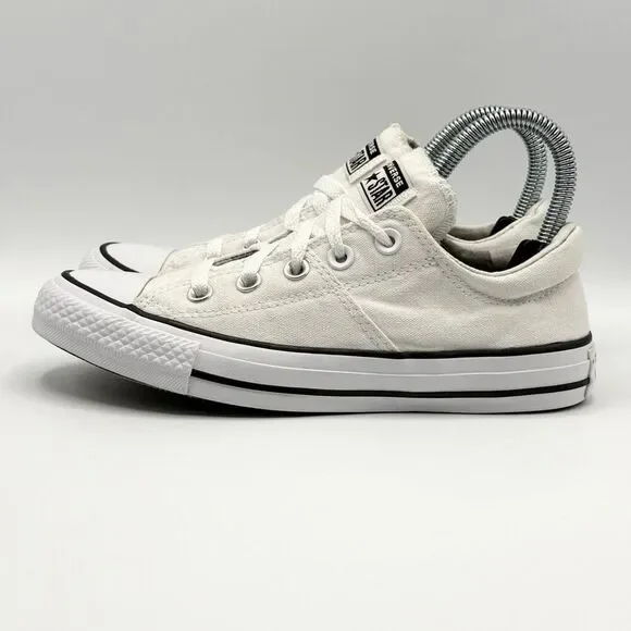 Converse All Star Slip On Low Lace Up White Sneakers - US Women’s 6 / EU 36.5 - Picture 7 of 14